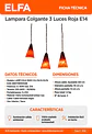 Lampará Colgante 3 luces G9 Aluminio Doble Haz Up Down Para Sala Pasillo Dormitorio - Miniatura 3