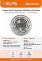 Lampara Techo Sobrepuesta E08008 Base G24 Blanca Elfa Plafon Spot Superficie 18x24x24cm - Miniatura 3