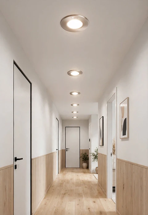 Lampara Embutida R50 1 Luz Base E14 Satinada ST Elfa Spot Techo