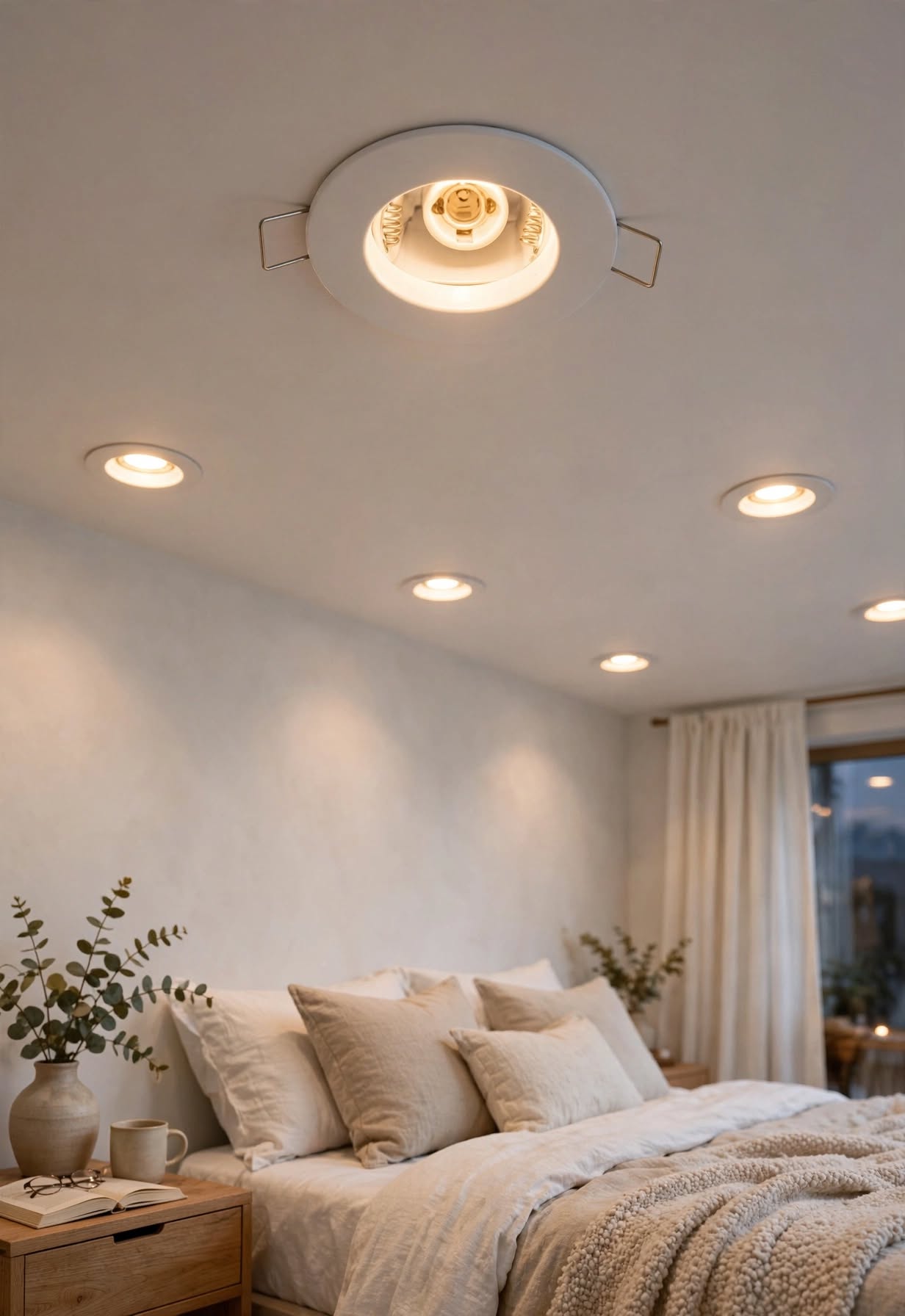 Lampara Embutida R50 1 Luz Base E14 Blanca BL Elfa Spot Techo 2