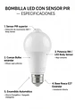 Ampolleta LED con Sensor Movimiento Body Sensor 9W E27 Automatica - Miniatura 2