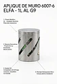 Aplique de Muro Elfa 6007-6 1 Luz AL G9 Aluminio Plata Decorativo - Miniatura 2