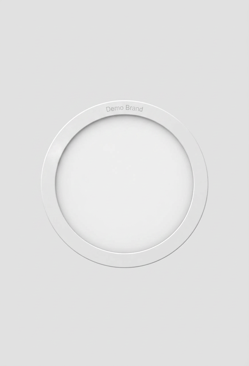 Panel LED Embutido Redondo 6W Luz Día 6000K Elfa 27cm 480LM A Ras ECO 1