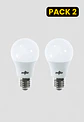 Pack 2 Ampolletas LED A70 E27 14W Luz Cálida 3000K - Miniatura 1
