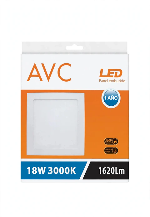 FOCO EMBUT REDOND 18W  Luz Calido