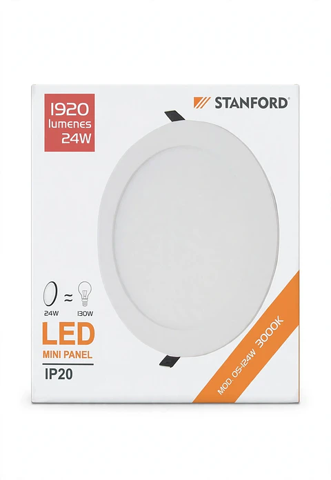 Foco embutido redondo 24W 3000K S