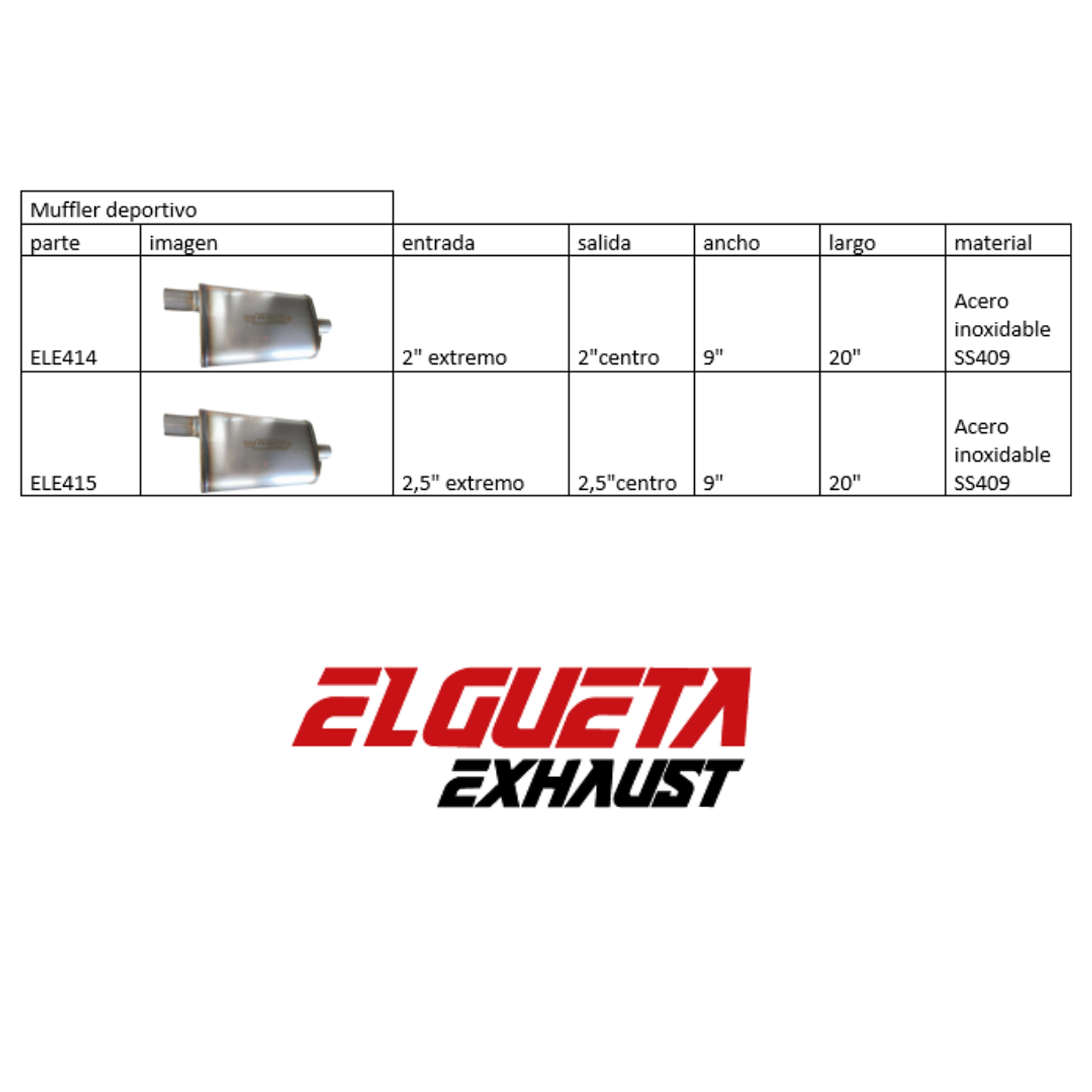 SILENCIADOR DE ALTO FLUJO OVALADO 2