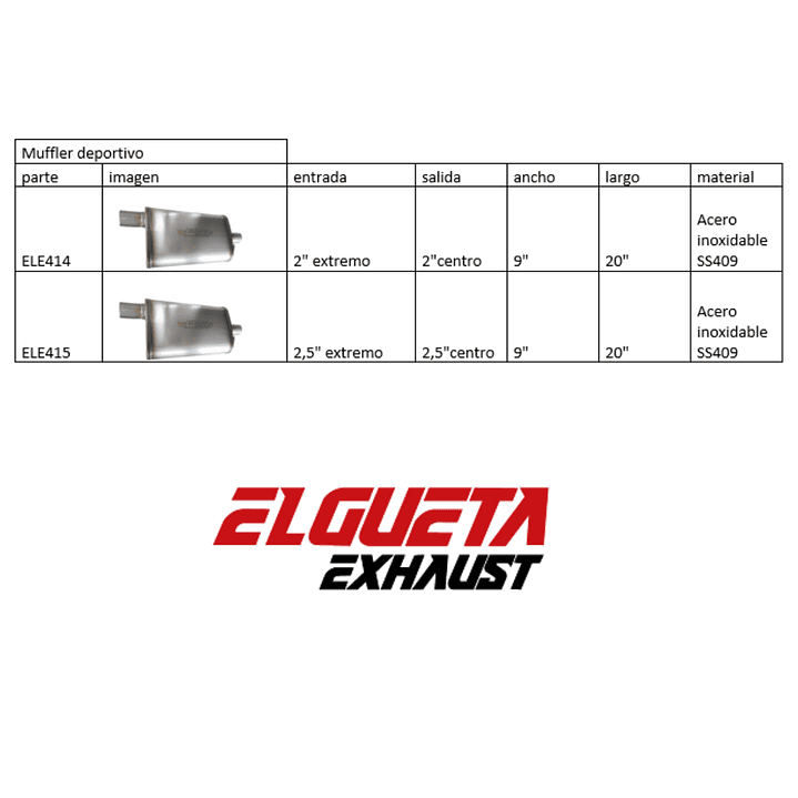 SILENCIADOR DE ALTO FLUJO OVALADO 2