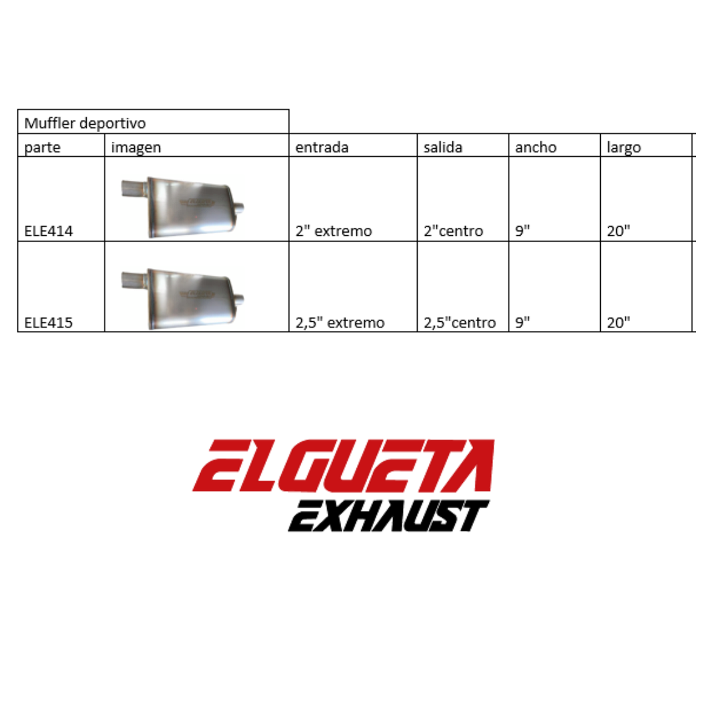 SILENCIADOR DE ALTO FLUJO OVALADO 2,5