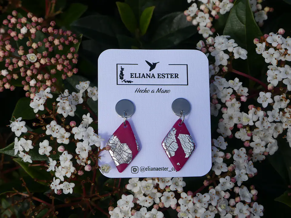 Rombo magenta plateado 1