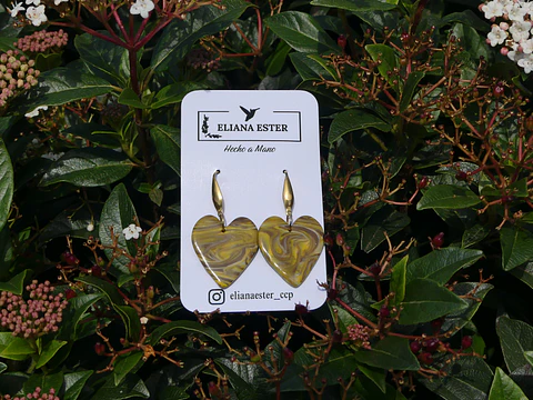 Corazón Colgante Marmolado