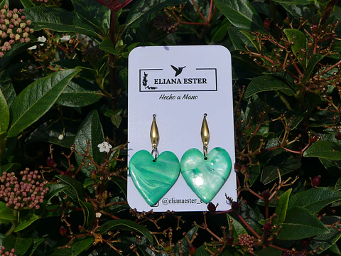 Corazon Colgante Verde