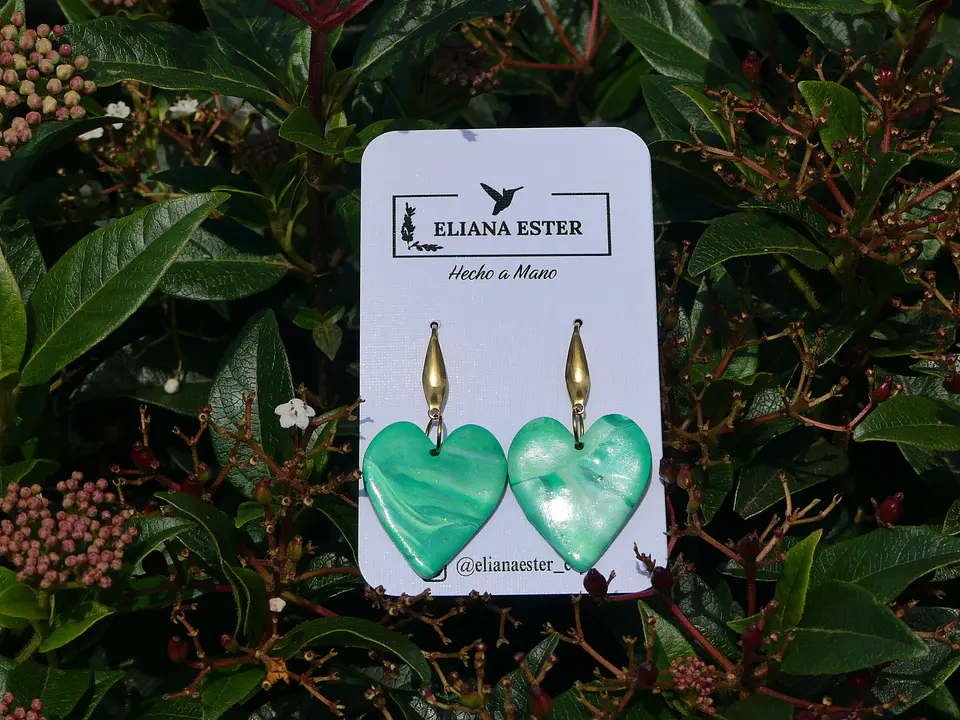 Corazon Colgante Verde 1
