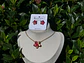 Conjunto Flor Carmesí Dorado - Miniatura 1