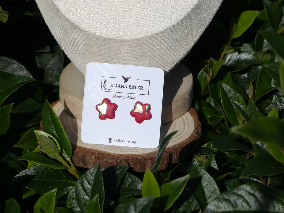 Conjunto Flor Carmesí Dorado 3
