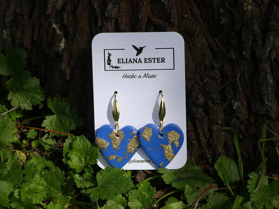 Corazón Colgante Azul 2