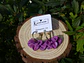 Argolla Flor Violeta Dorado - Miniatura 2