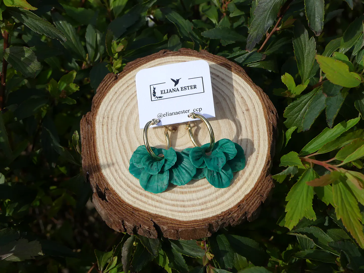 Argolla Flor Verde Esmeralda 1