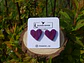 Corazón Violeta Marmolado - Miniatura 2
