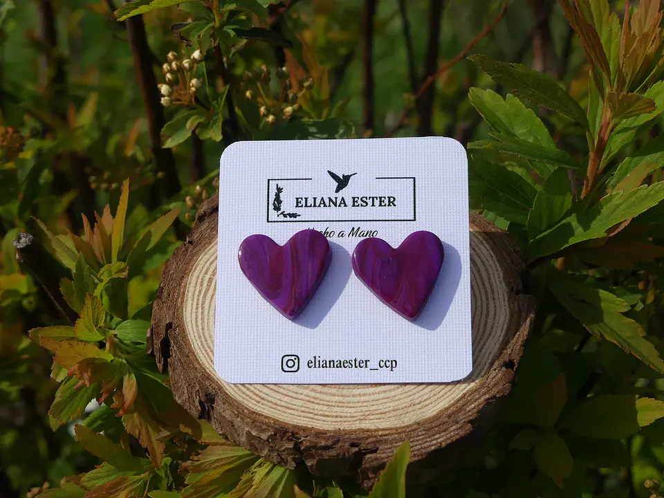 Corazón Violeta Marmolado 1