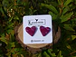 Corazón Magenta Jaspeado - Miniatura 2