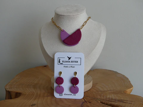 Conjunto Geométrico Magenta