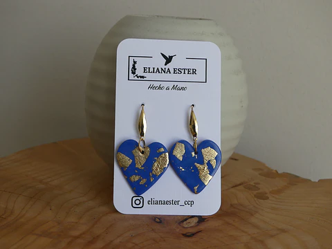 Corazón Colgante Azul