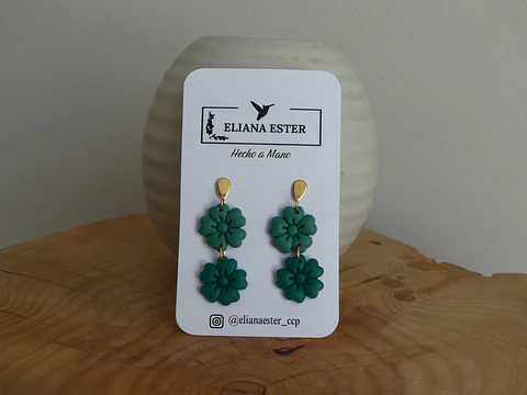 Doble Flor Verde Jade