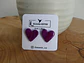 Corazón Violeta Marmolado - Miniatura 1