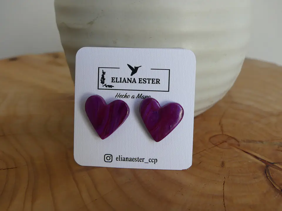 Corazón Violeta Marmolado 1
