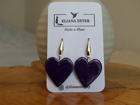 Corazón Colgante Morado