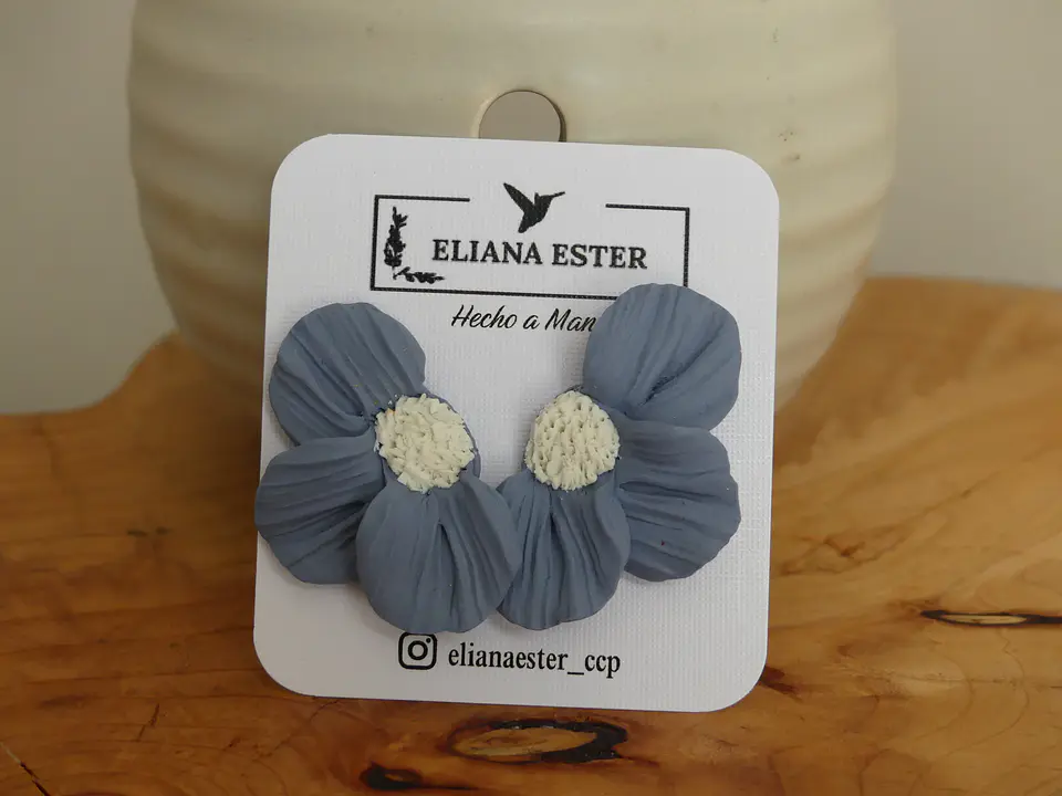 Flores Gris Azulado 1