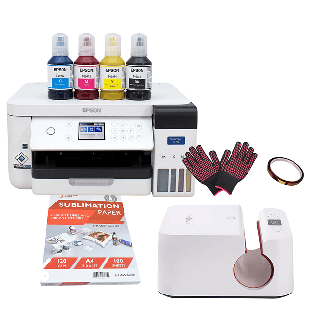 Kit Impresora de Sublimación + Estampadora Automática para Botellas y Vasos HTVRONT