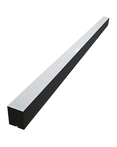 LINEAL LED SUSPENDIDA SUPERMARKET 40W 120 CM. NEGRA