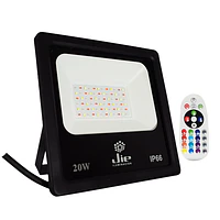 PROYECTOR LED RGB 20W IP66 NEGRO thumbnail 1