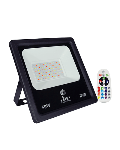 PROYECTOR LED RGB 50W IP66 NEGRO