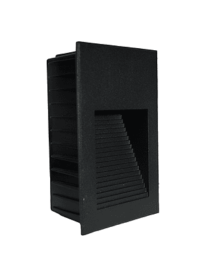 APLIQUE MURO VERTICAL LED 5W IP65 NEGRO