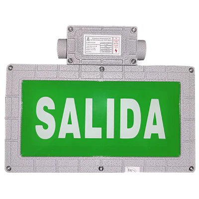 SEÑALÉTICA DE EMERGENCIA SALIDA A PRUEBA DE EXPLOSIÓN