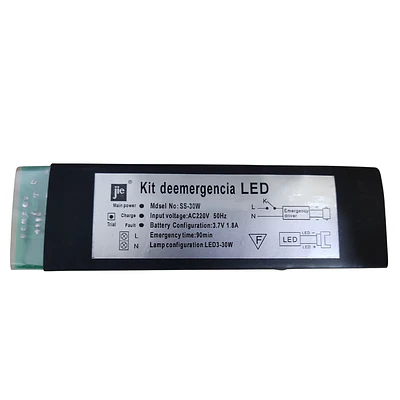 KIT DE EMERGENCIA LED SS30W 90 MINUTOS DE AUTONOMIA