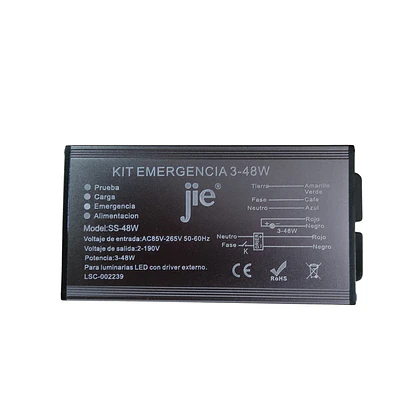 KIT DE EMERGENCIA LED 3-48W 120 MINUTOS DE AUTONOMIA