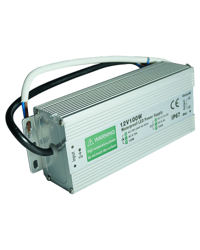 FUENTE DE PODER SWITCHING 100W 12V 8.5A EXTERIOR IP67