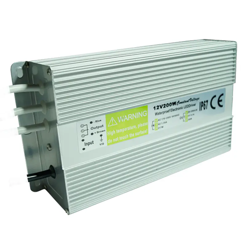 FUENTE DE PODER SWITCHING 200W 12V 16.5A EXTERIOR IP67 imagen 1