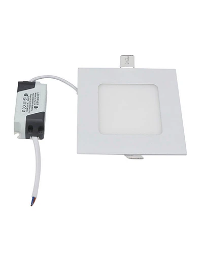 PANEL LED CUADRADO EMBUTIDO 6W IP44 – Panel Monocristalino MPPT | Batería LiFePO4 Alumbrado Público