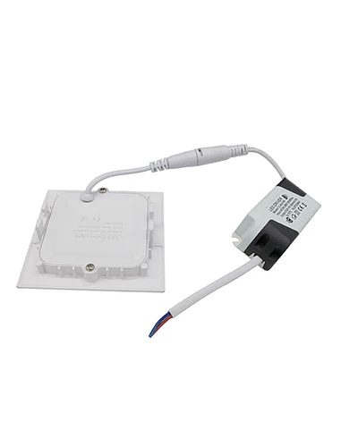 PANEL LED CUADRADO EMBUTIDO 6W IP44 – Panel Monocristalino MPPT | Batería LiFePO4 Alumbrado Público