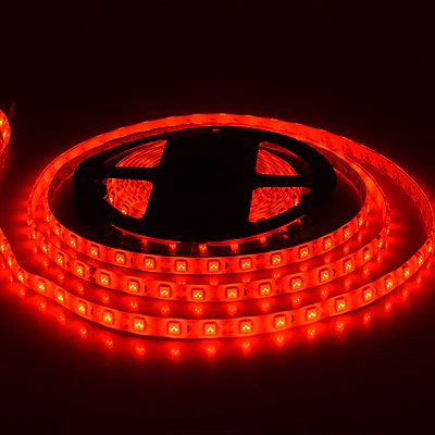 CINTA LED INTERIOR 14.4W SMD 5050 60LEDs/m 5mt. 12V. ROJO