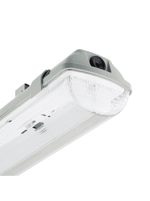 CANOA LED HERMÉTICA 2X18W IP65 IK07 1200 MM. PMMA 