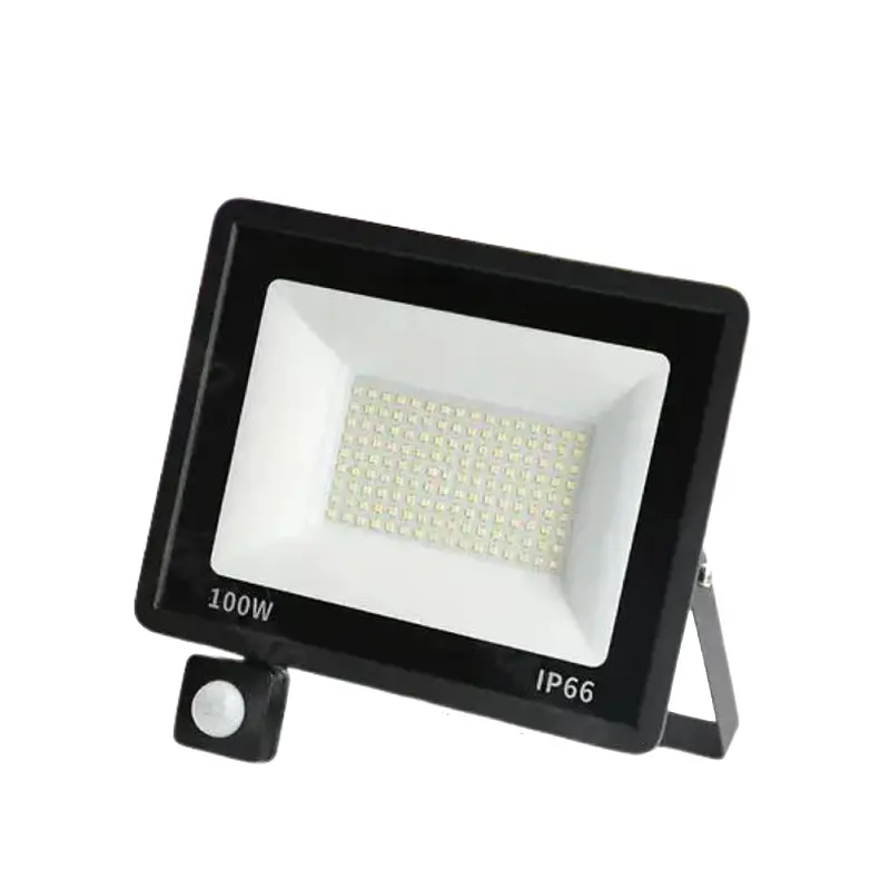 PROYECTOR LED ULTRA SLIM 100W IP66 NEGRO C/ SENSOR DE MOVIMIENTO imagen 1