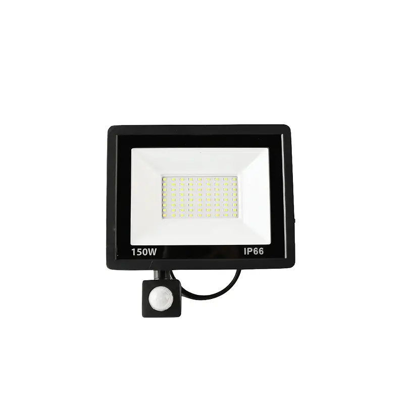 PROYECTOR LED ULTRA SLIM 150W IP66 NEGRO C/ SENSOR DE MOVIMIENTO imagen 1