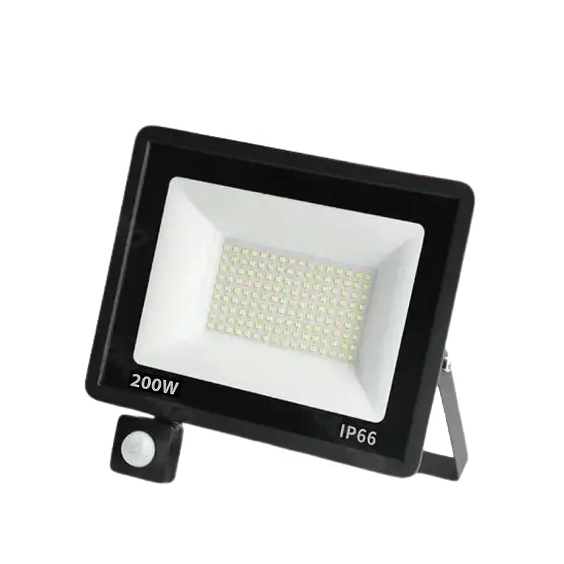 PROYECTOR LED ULTRA SLIM 200W IP66 NEGRO C/ SENSOR DE MOVIMIENTO imagen 1