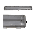 CANOA ANTIEXPLOSIVA FLUORESCENTE HERMÉTICA 2X18W IP66 IK08 60 CM. C/TUBOS